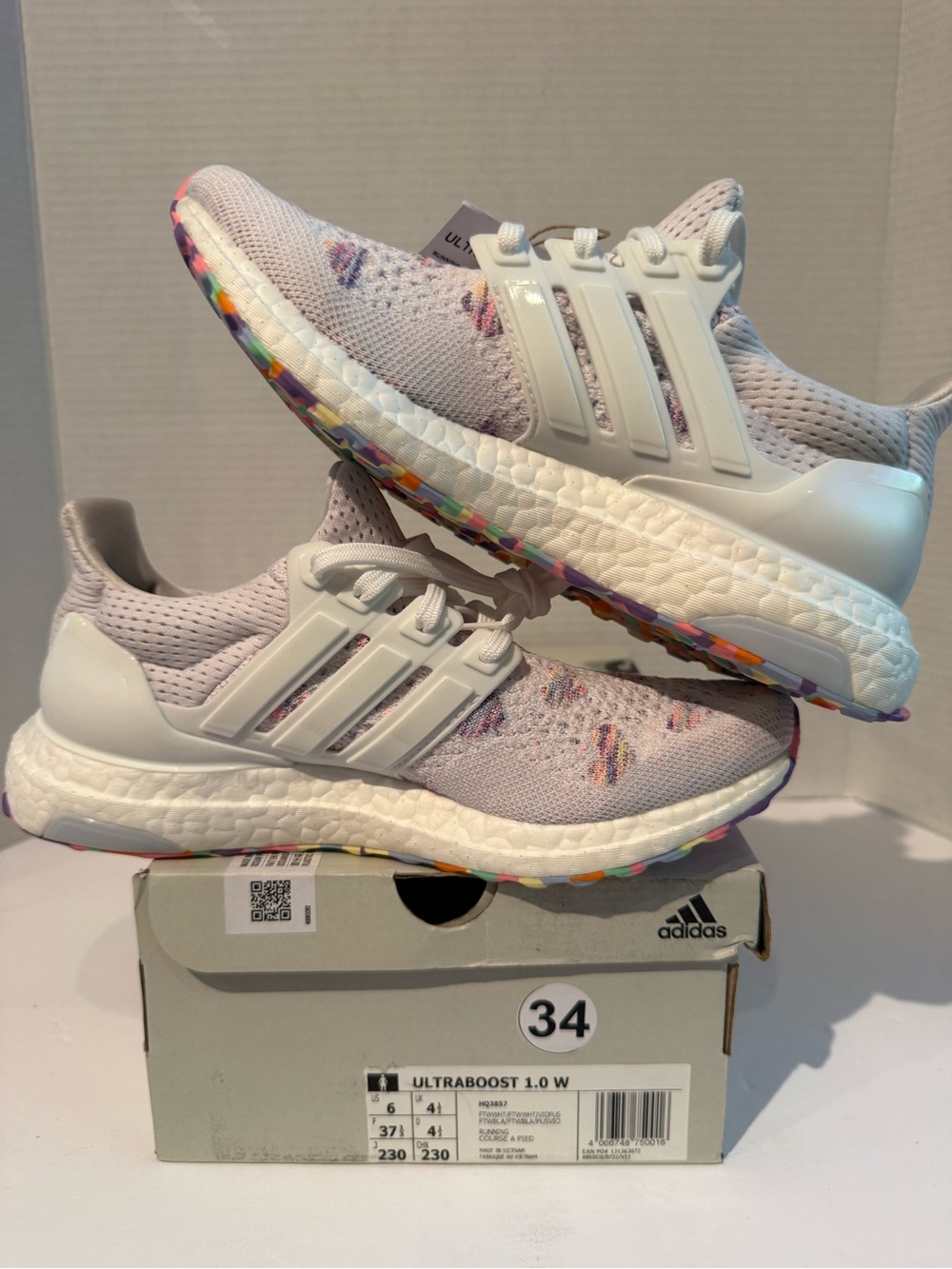 adidas Ultraboost 1.0 valentine with Pastel Multicolor Accents